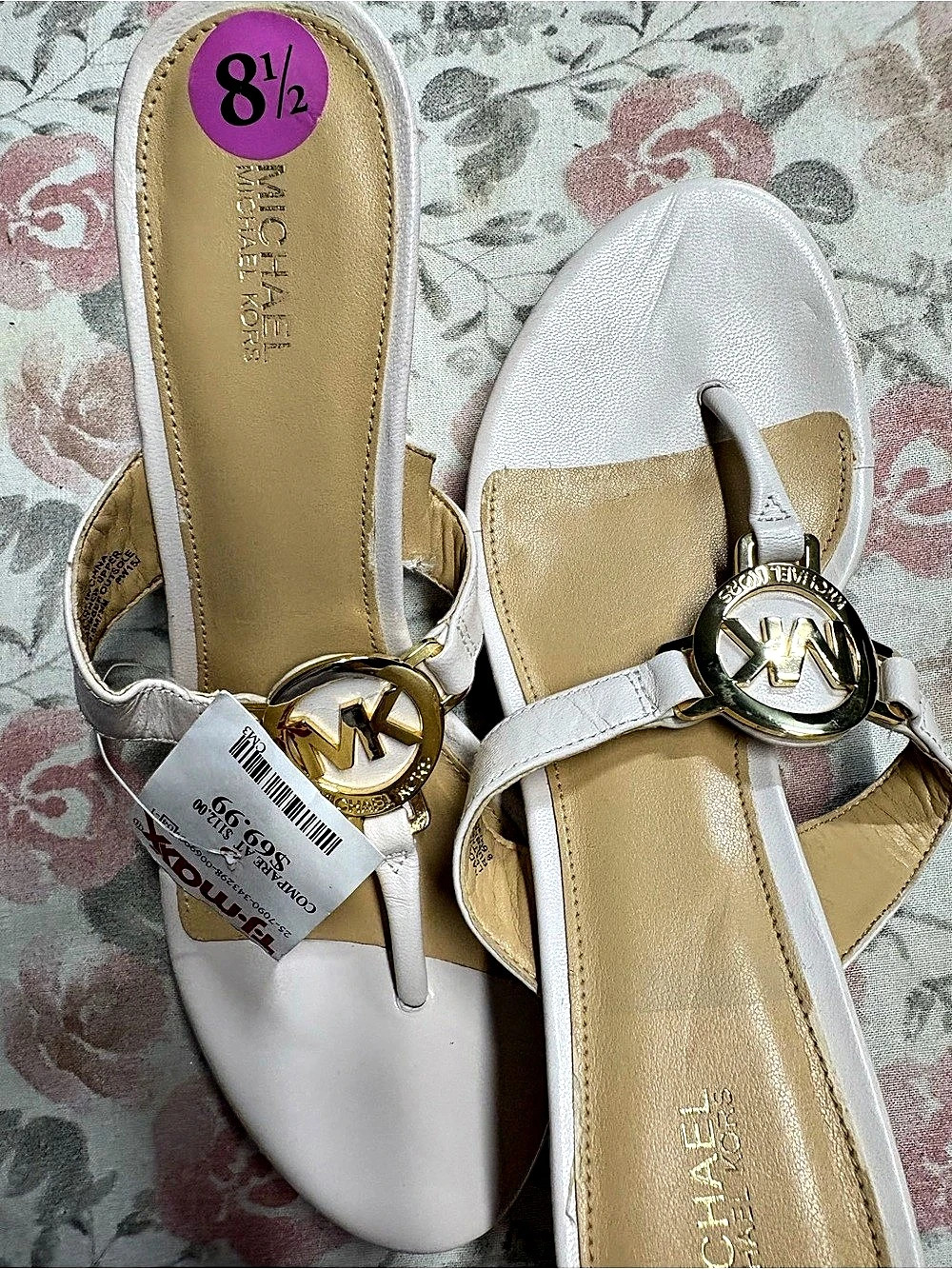 Michael Kors cream wedges US 8.5 NWT